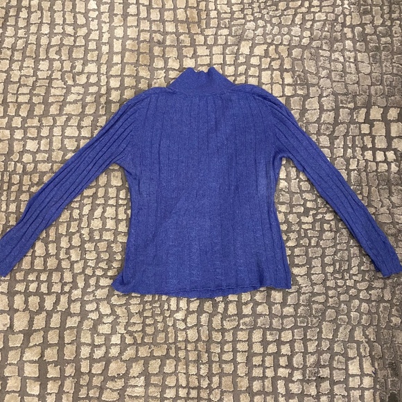 Maria Sartini Women’s 100% Cashmere V neck Button Ribbed Sweater Small/42 - Picture 2 of 10